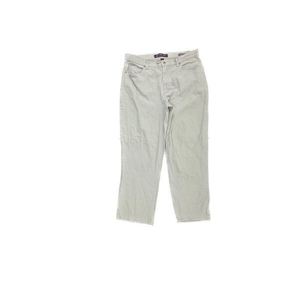 Gloria Vanderbilt Amanda Straight Leg Women's size 14P Cream Beige Denim Jeans - Picture 1 of 5